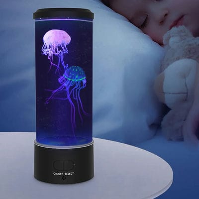 Color Changing Jellyfish Aquarium Lamp | Ocean Wave Projector Night ...